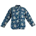 Quilted Jasje 4 | Blauwe Blockprint & witte binnenkant