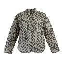 Quilted Jasje 5 | Blauw grijs & Bloem