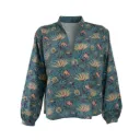 Blouse 1 | Blockprint volledig blauw