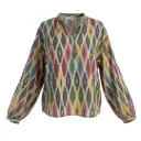 Blouse 5 | Ikat meerkleurig